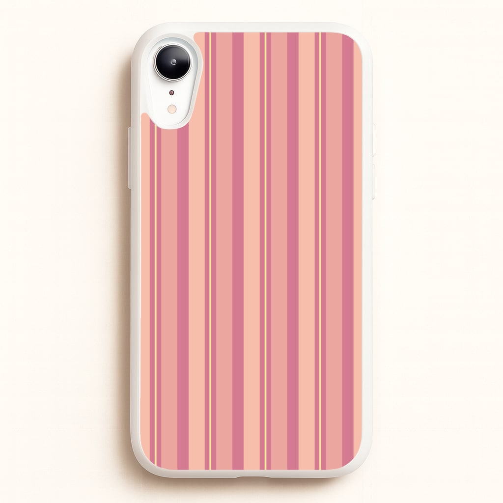 Pink And Yellow Stripes - Patterns Phone Case for iPhone XR