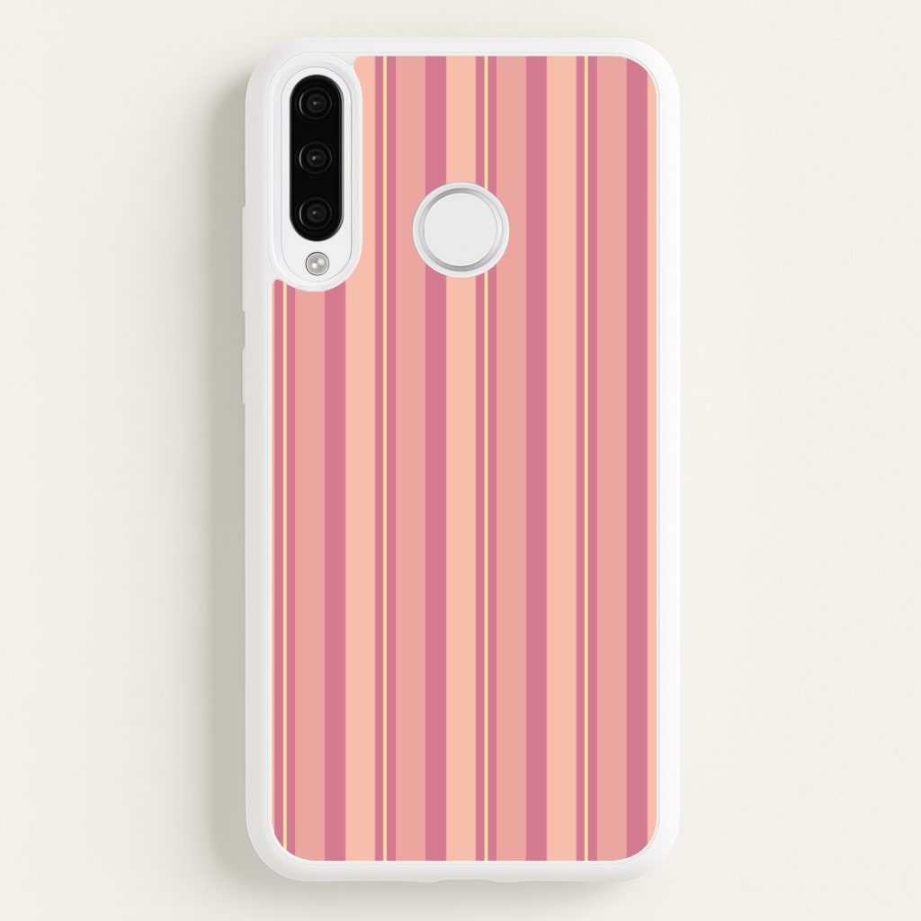 Pink And Yellow Stripes - Patterns Phone Case for Huawei P30 Lite
