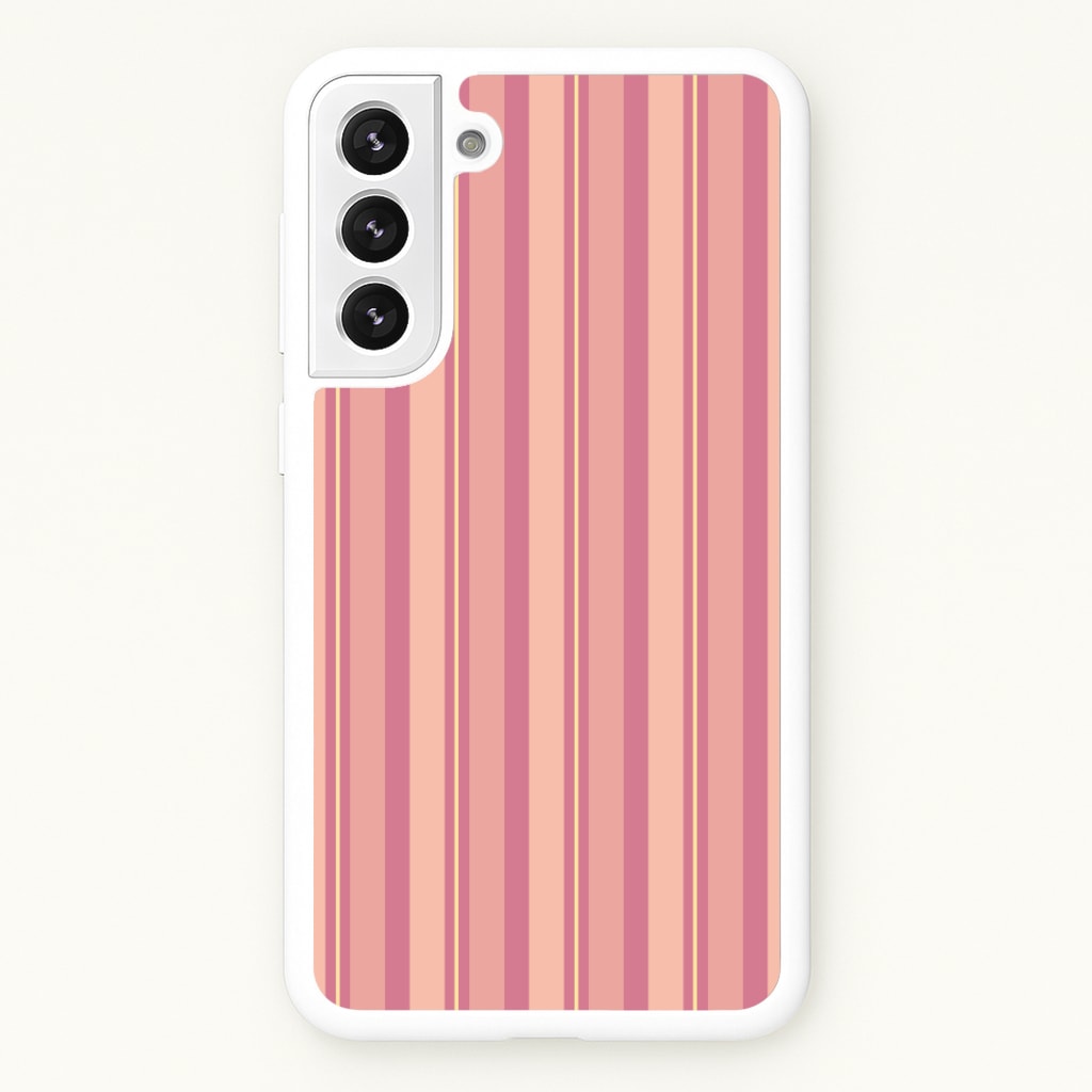 Pink And Yellow Stripes - Patterns Phone Case for Galaxy S22