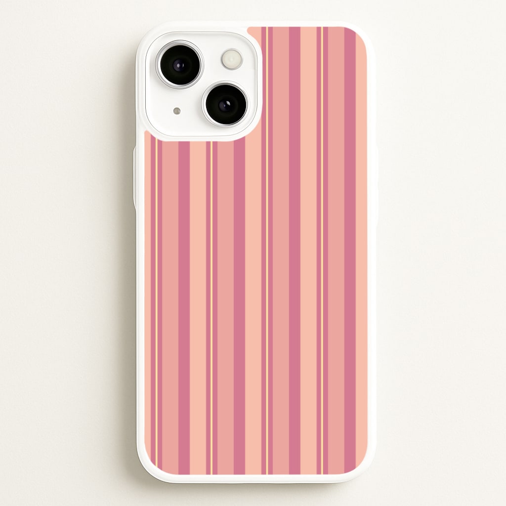 Pink And Yellow Stripes - Patterns Phone Case for iPhone 13 Mini
