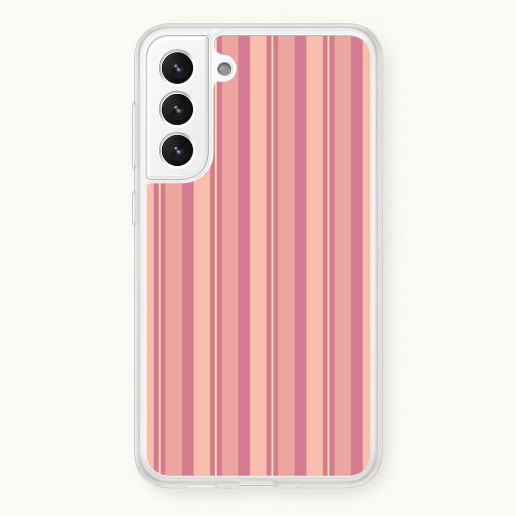 Pink And Yellow Stripes - Patterns Phone Case for Galaxy S22 Plus
