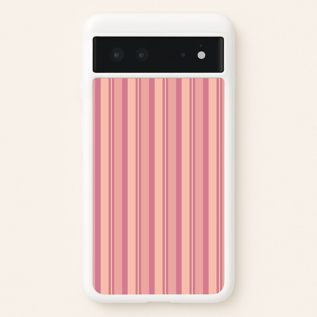 Pink And Yellow Stripes - Patterns Phone Case for Google Pixel 6