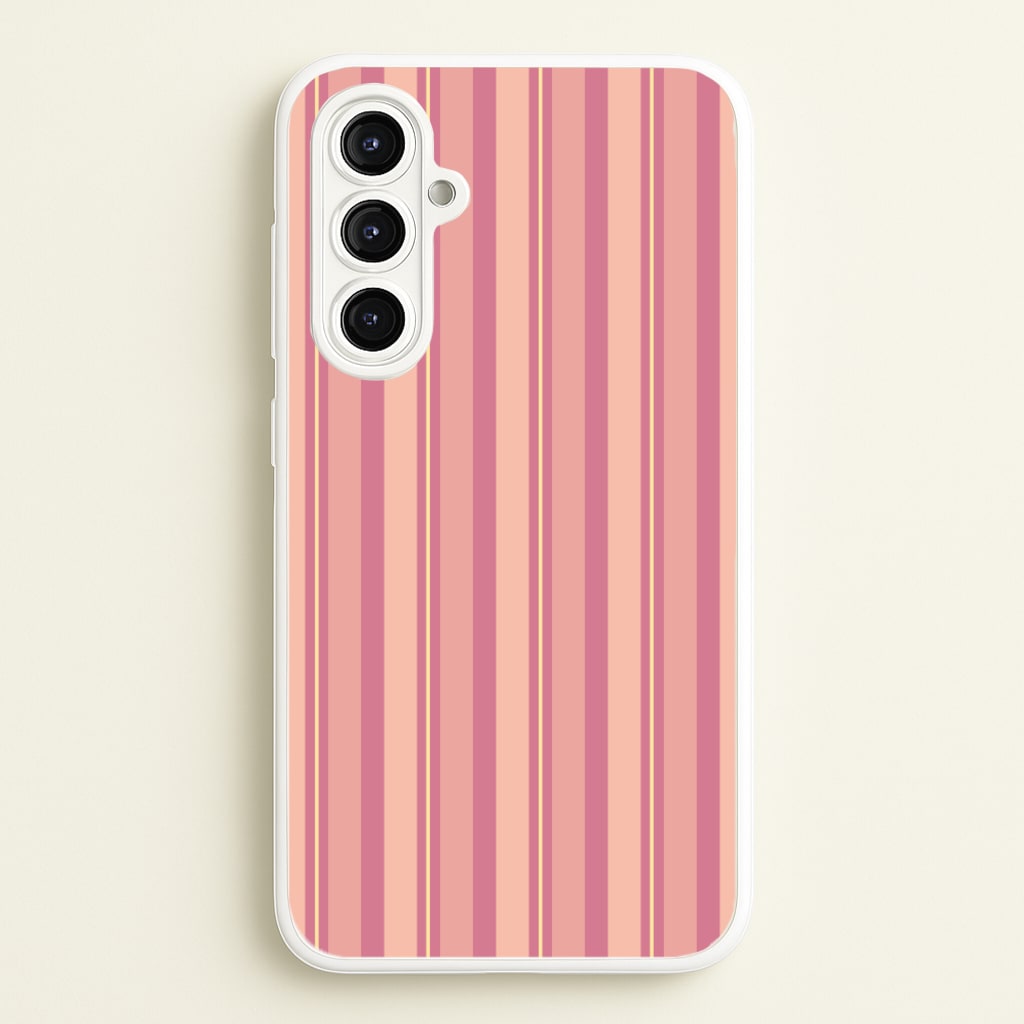 Pink And Yellow Stripes - Patterns Phone Case for Galaxy A16