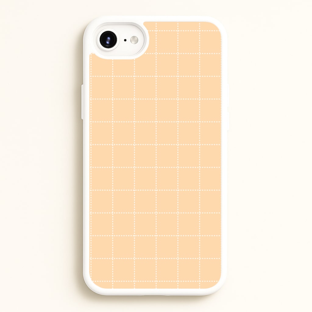 Criss Cross Peach Stripes - Patterns Phone Case for iPhone 6 / 7 / 8 / SE