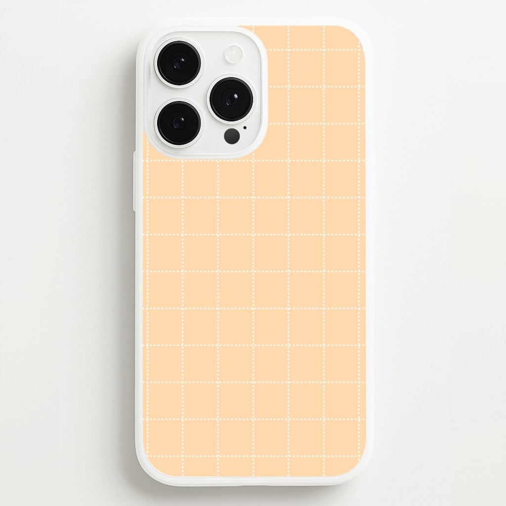 Criss Cross Peach Stripes - Patterns Phone Case for iPhone 13 Pro Max