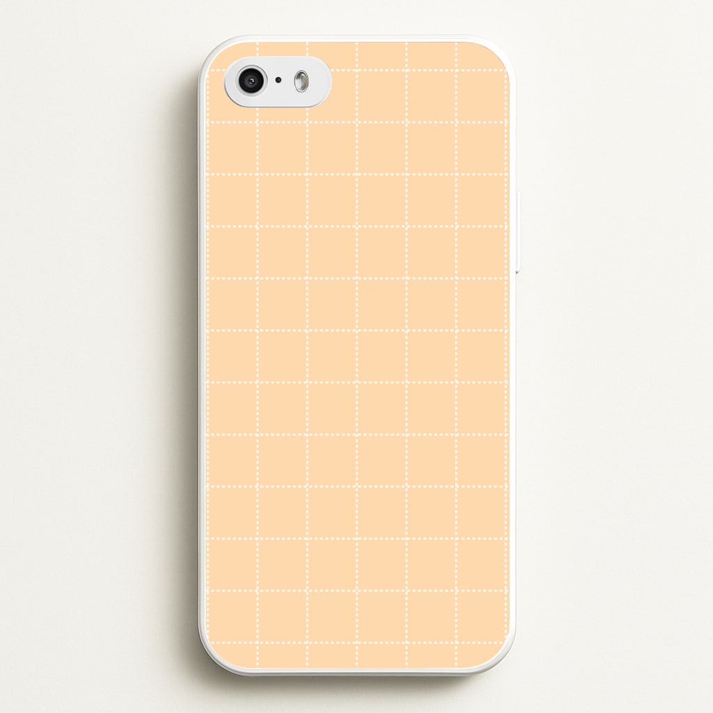 Criss Cross Peach Stripes - Patterns Phone Case for iPhone 5 / 5s / SE 2016