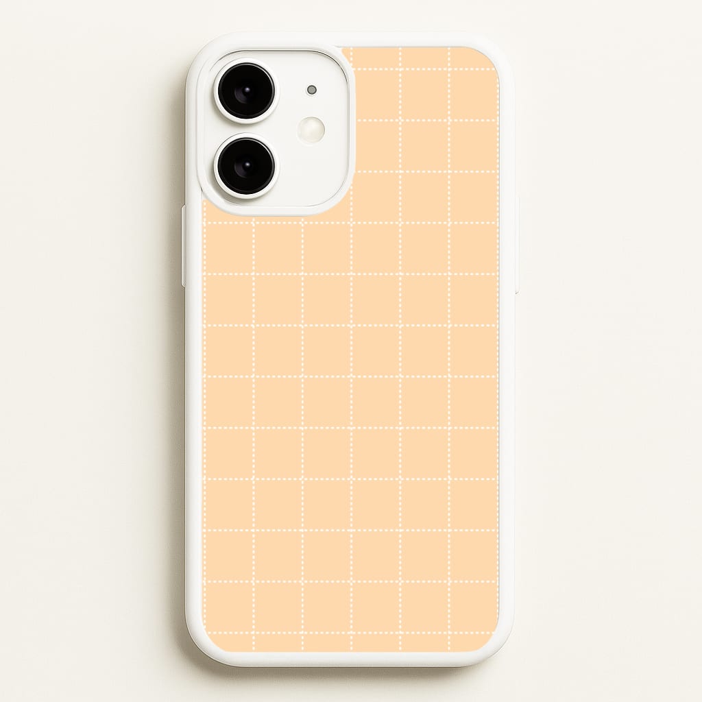Criss Cross Peach Stripes - Patterns Phone Case for iPhone 11