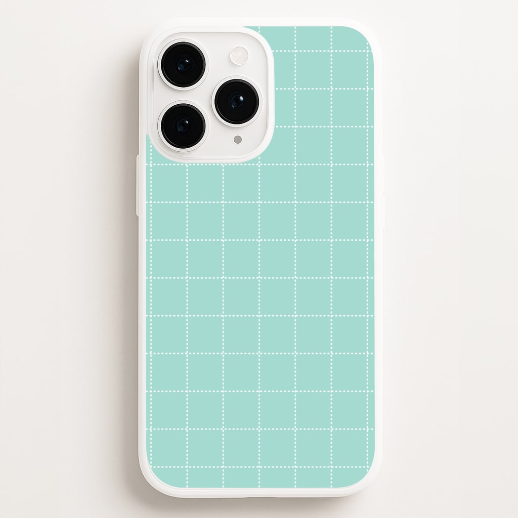 Criss Cross Cyan Stripes - Patterns Phone Case for iPhone 16 Pro Max