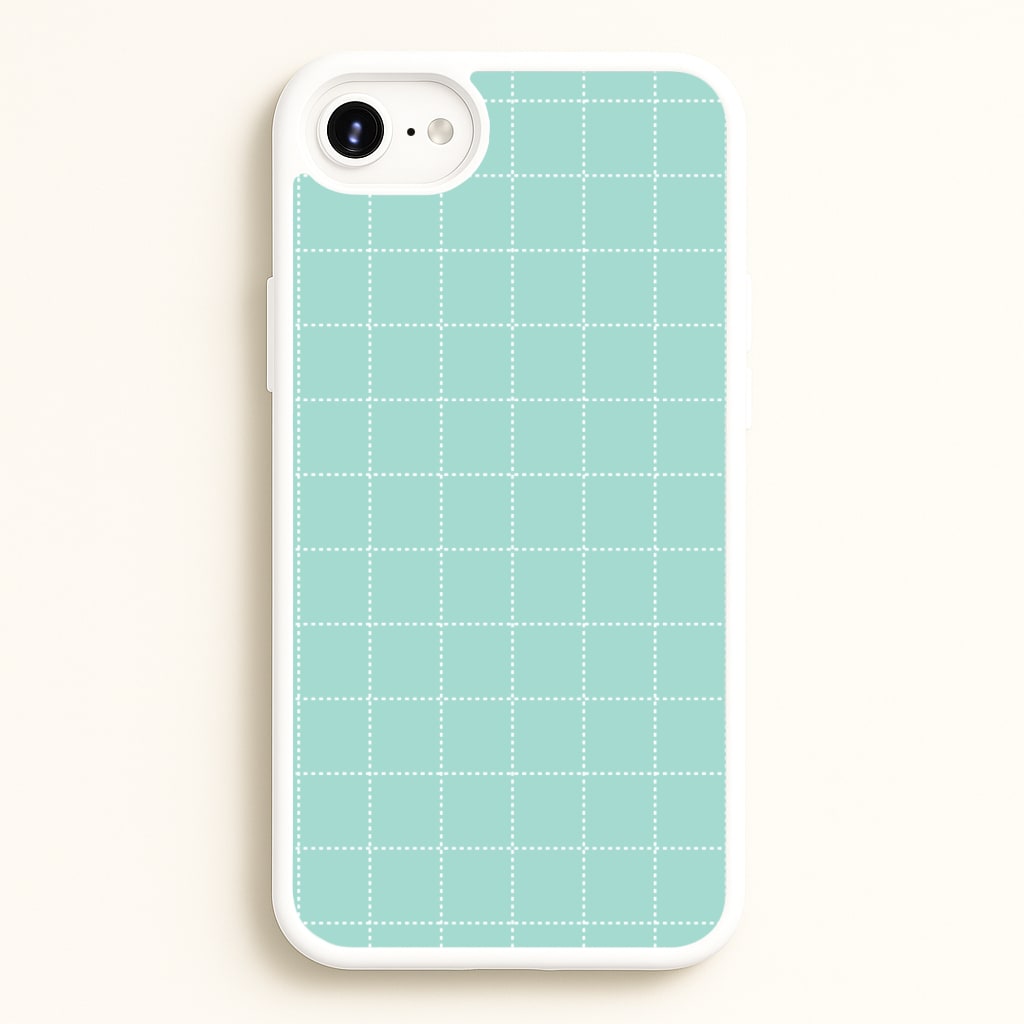 Criss Cross Cyan Stripes - Patterns Phone Case for iPhone 6 Plus / 7 Plus / 8 Plus