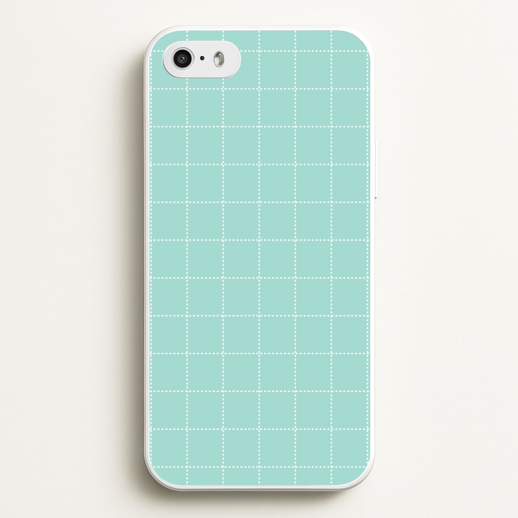 Criss Cross Cyan Stripes - Patterns Phone Case for iPhone 5 / 5s / SE 2016