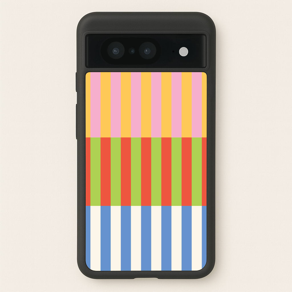 Colourful Stripes Pattern - Patterns Phone Case for Google Pixel 8