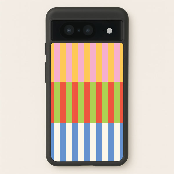 Colourful Stripes Pattern - Patterns Phone Case for Google Pixel 8