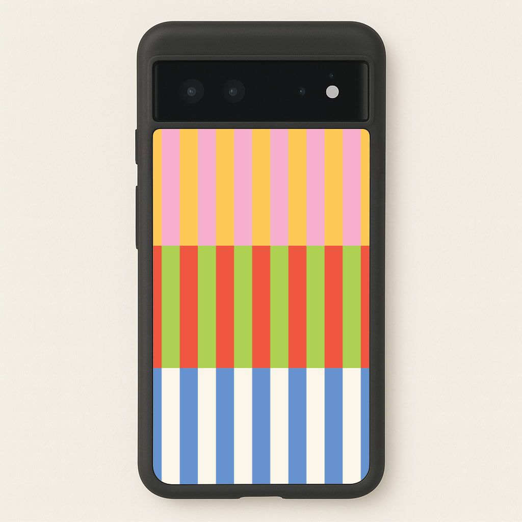 Colourful Stripes Pattern - Patterns Phone Case for Google Pixel 6