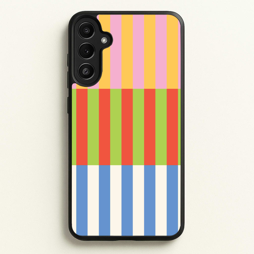 Colourful Stripes Pattern - Patterns Phone Case for Galaxy A34