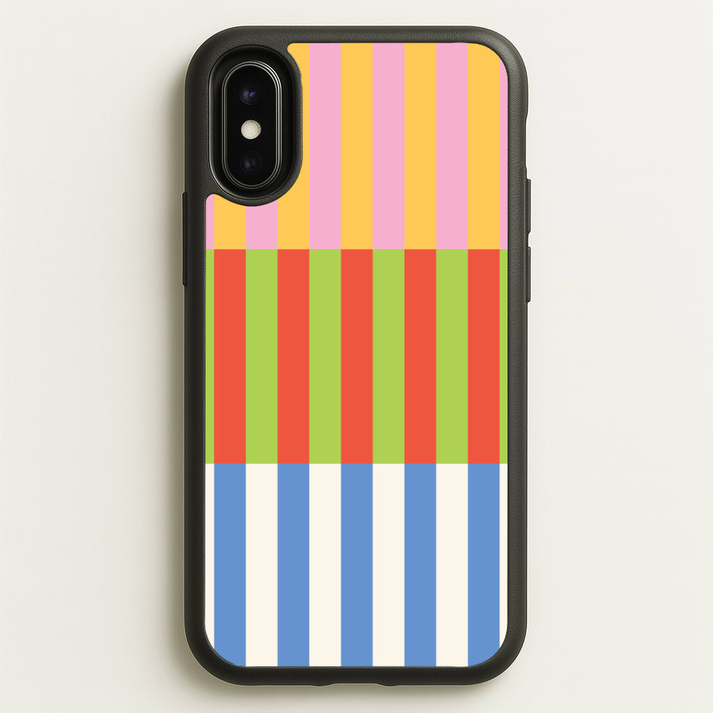 Colourful Stripes Pattern - Patterns Phone Case for iPhone X / XS