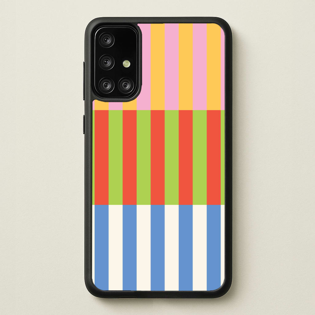 Colourful Stripes Pattern - Patterns Phone Case for Galaxy A71