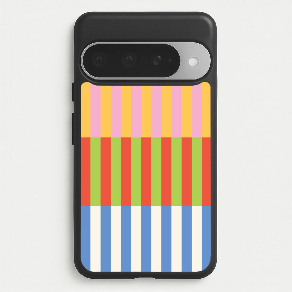 Colourful Stripes Pattern Phone Case for Google Pixel 10 Pro XL