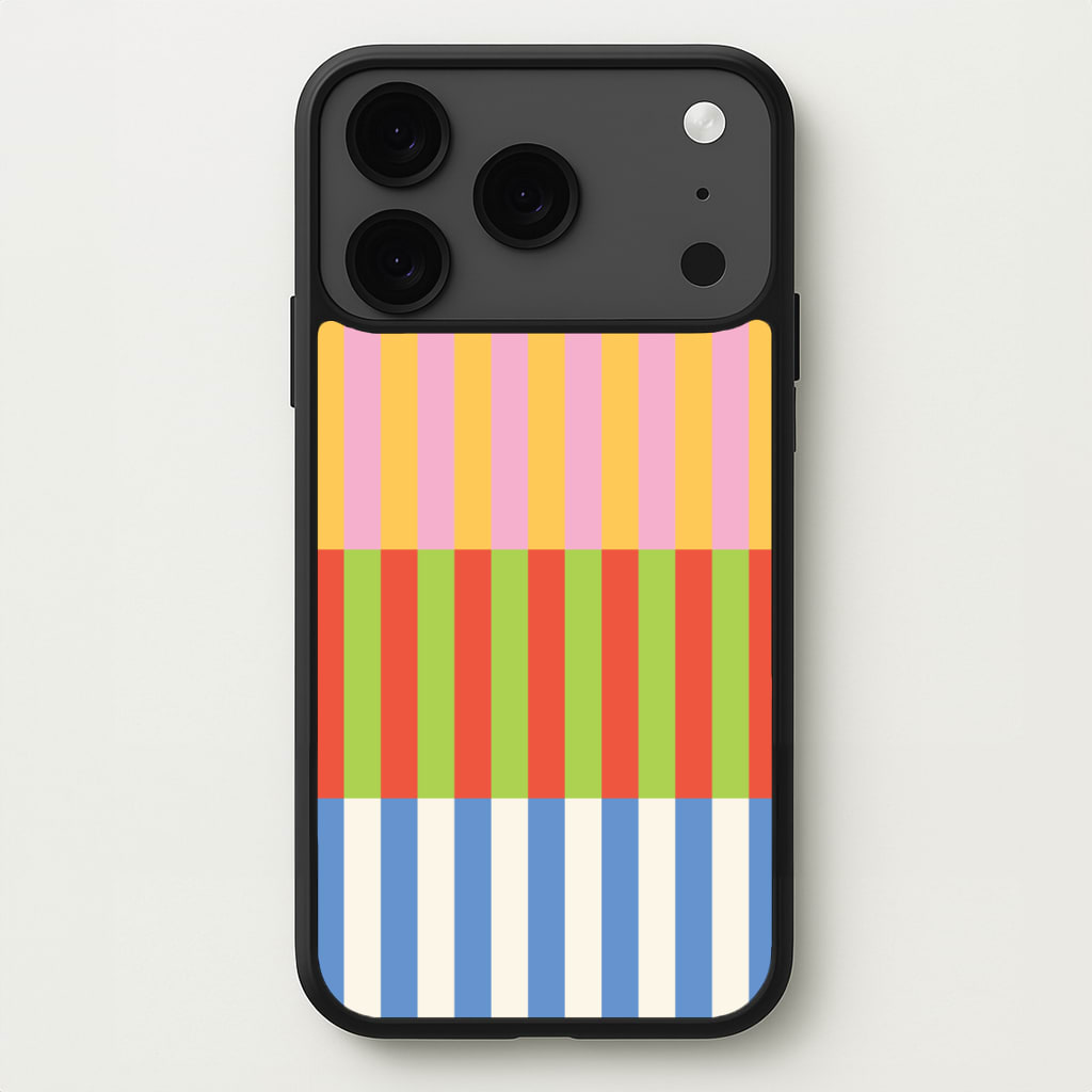Colourful Stripes Pattern Phone Case for iPhone 17 Pro