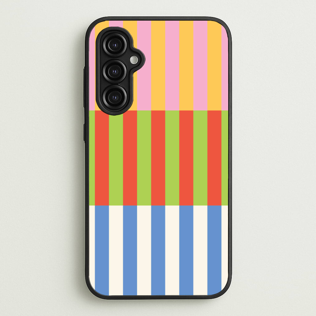 Colourful Stripes Pattern - Patterns Phone Case for Galaxy A14