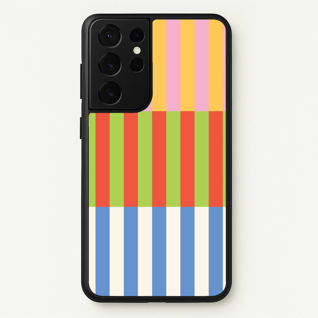 Colourful Stripes Pattern - Patterns Phone Case for Galaxy S21 Ultra