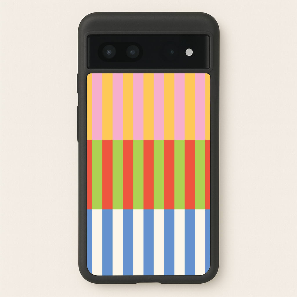 Colourful Stripes Pattern - Patterns Phone Case for Google Pixel 7