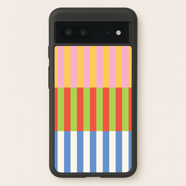 Colourful Stripes Pattern - Patterns Phone Case for Google Pixel 7
