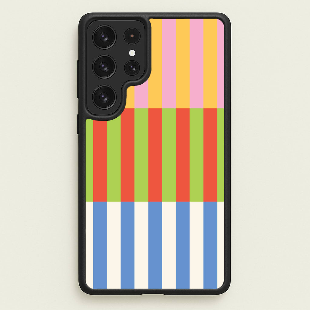 Colourful Stripes Pattern - Patterns Phone Case for Galaxy S22 Ultra