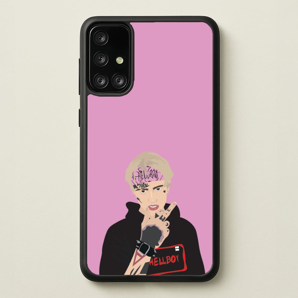 Pink Bandana - Peep - Lil Peep Phone Case for Galaxy A71