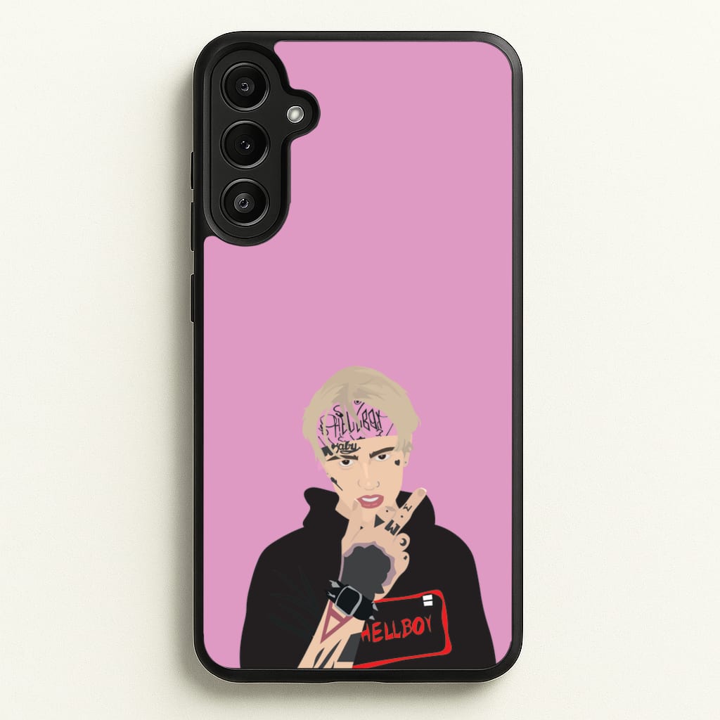 Pink Bandana - Peep - Lil Peep Phone Case for Galaxy A34