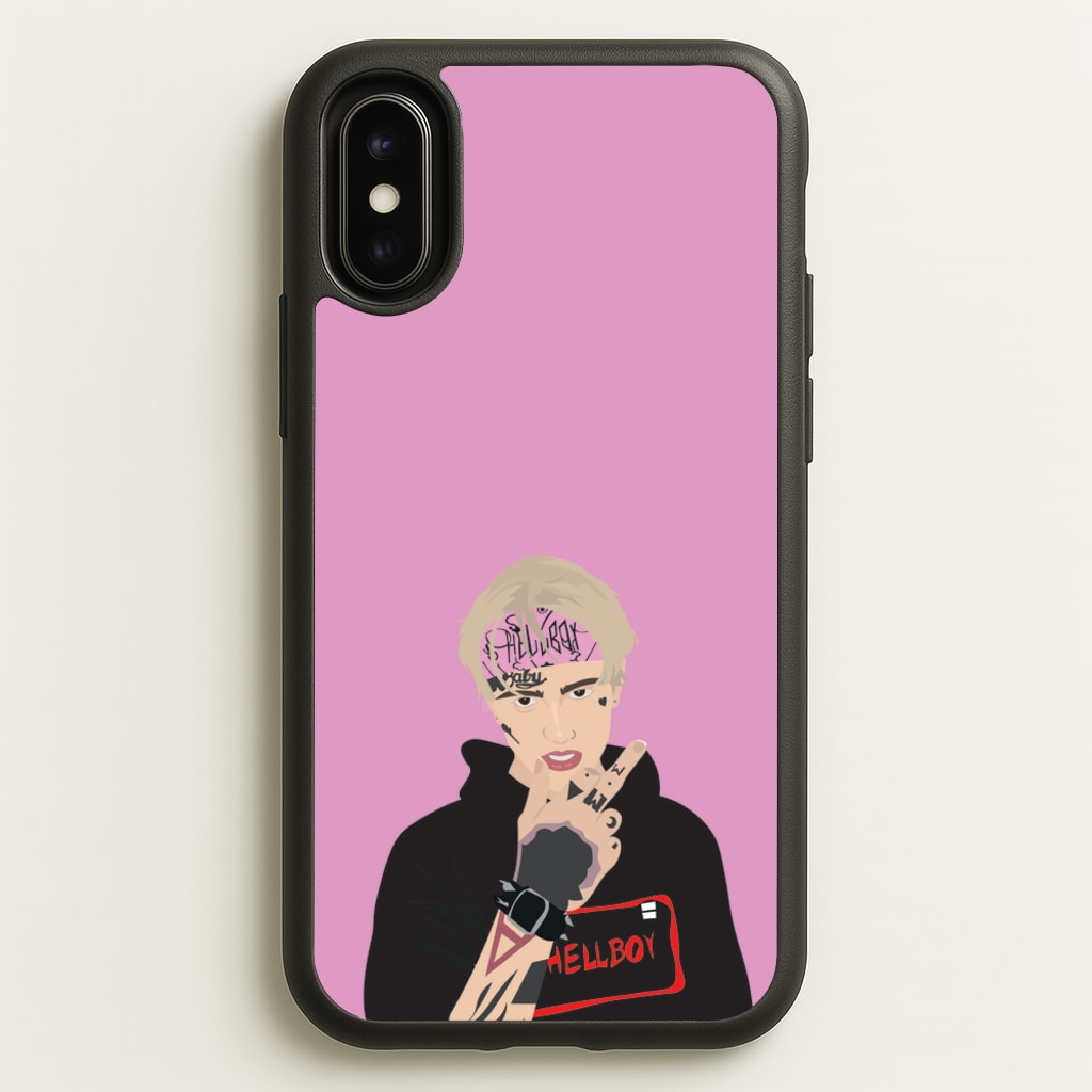 Pink Bandana - Peep - Lil Peep Phone Case for iPhone X / XS
