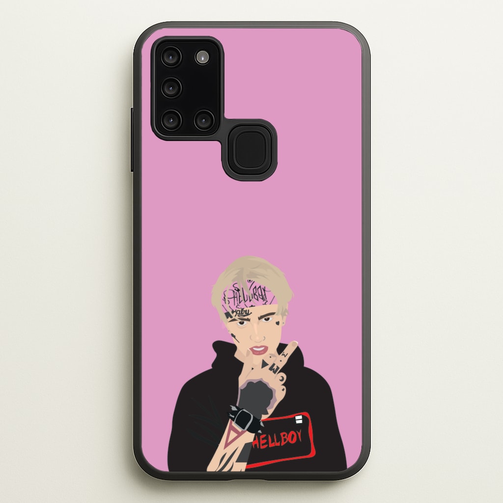 Pink Bandana - Peep - Lil Peep Phone Case for Galaxy A21s