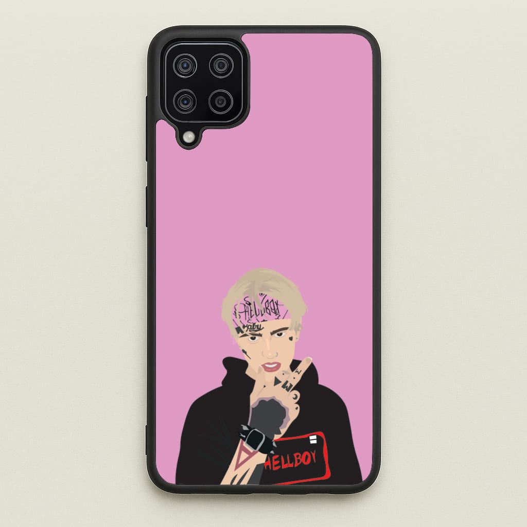 Pink Bandana - Peep - Lil Peep Phone Case for Galaxy A12