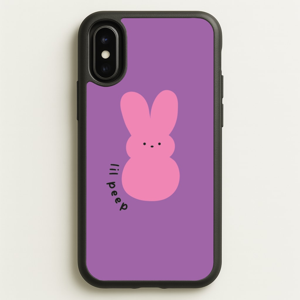 Peep Bunny - Peep - Lil Peep Phone Case for iPhone X / XS