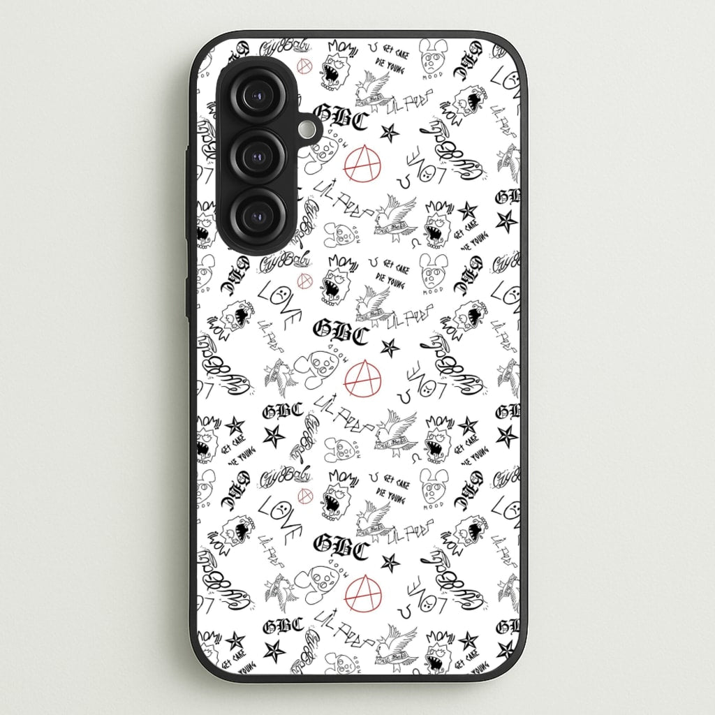 Tattoos - Peep - Lil Peep Phone Case for Galaxy S23FE