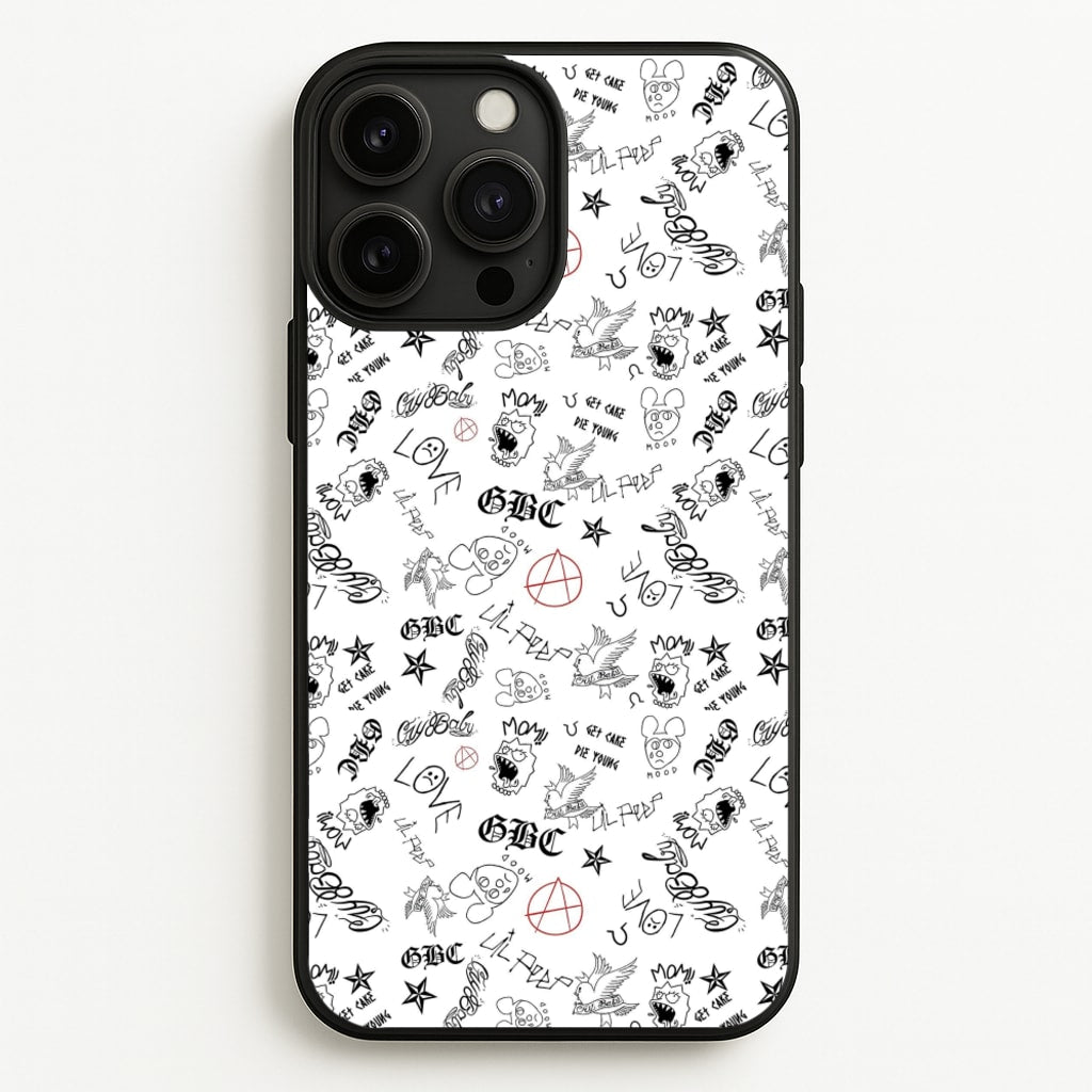 Tattoos - Peep - Lil Peep Phone Case for iPhone 13 Pro Max