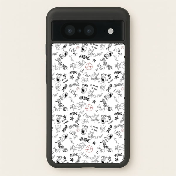 Tattoos - Peep - Lil Peep Phone Case for Google Pixel 8