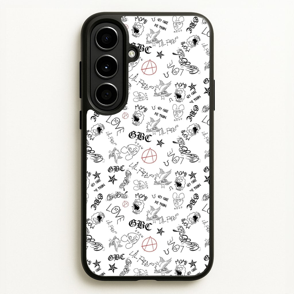 Tattoos - Peep - Lil Peep Phone Case for Galaxy A56