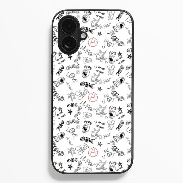Tattoos - Peep - Lil Peep Phone Case for iPhone 16 Plus