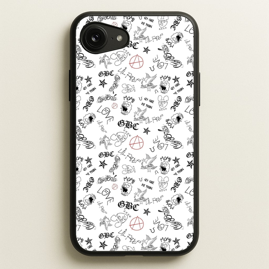 Tattoos - Peep - Lil Peep Phone Case for iPhone 16e