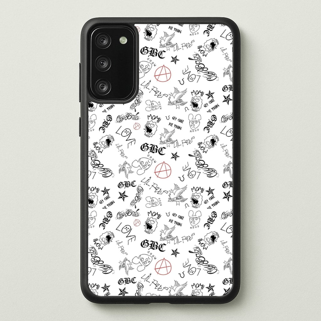 Tattoos - Peep - Lil Peep Phone Case for Galaxy A41