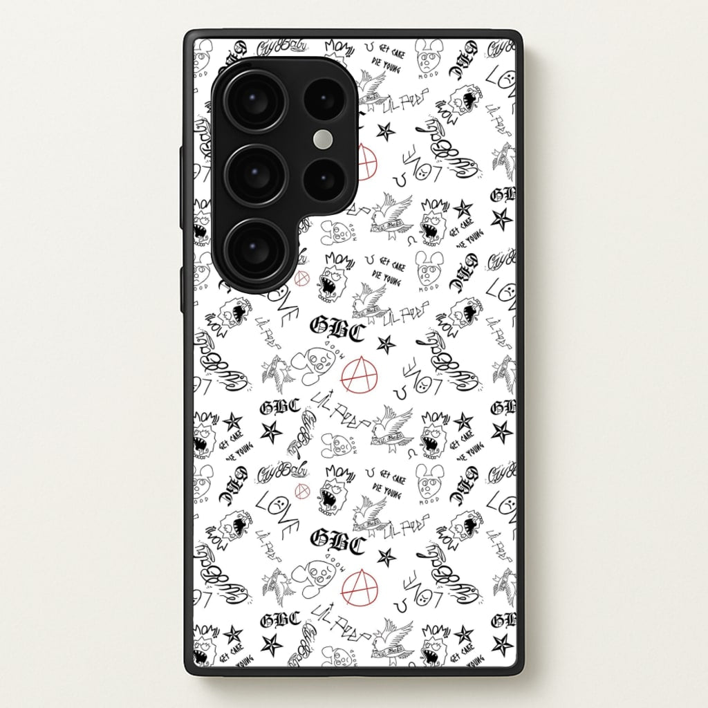 Tattoos - Peep - Lil Peep Phone Case for Galaxy S24 Ultra