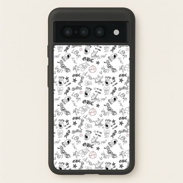Tattoos - Peep - Lil Peep Phone Case for Google Pixel 7 Pro