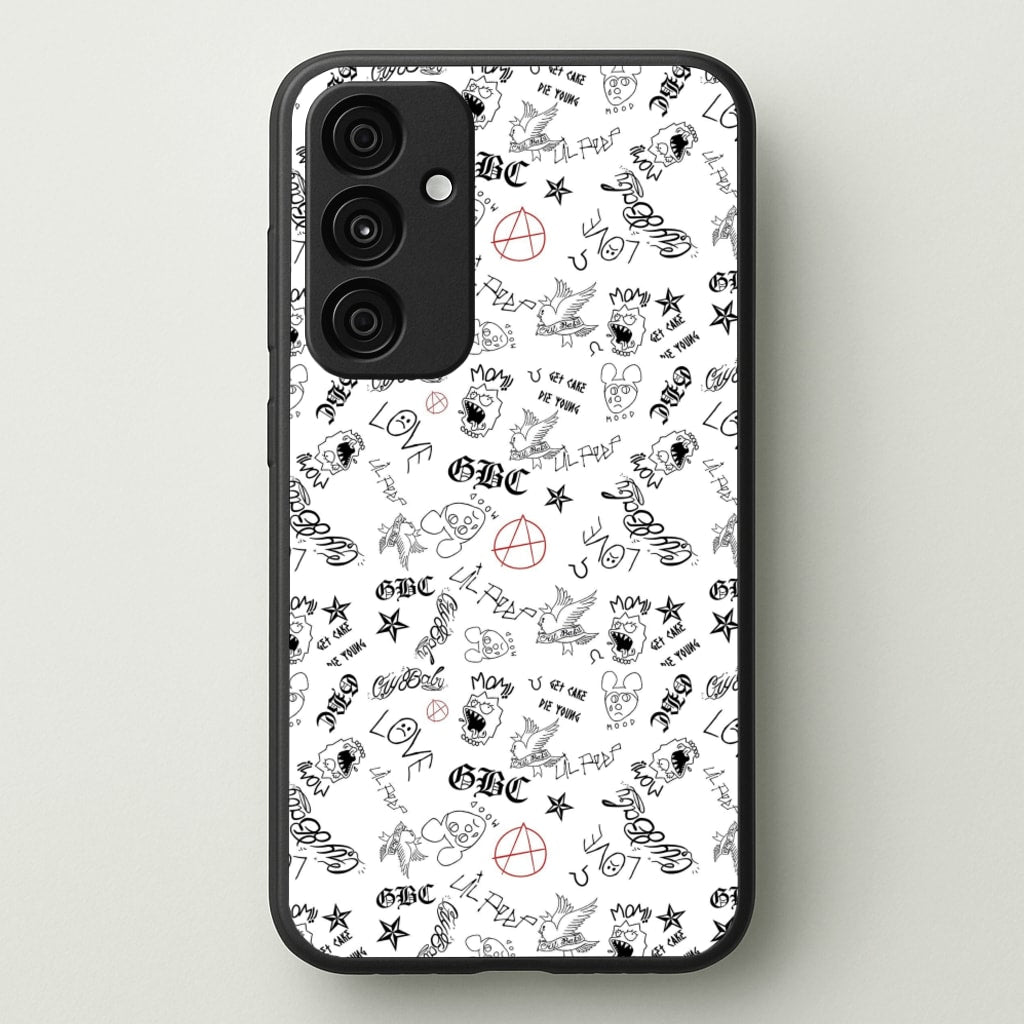 Tattoos - Peep - Lil Peep Phone Case for Galaxy A55