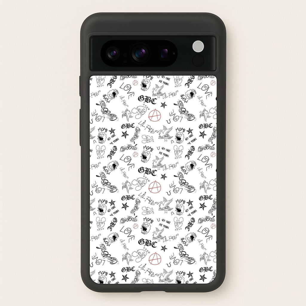 Tattoos - Peep - Lil Peep Phone Case for Google Pixel 8 Pro
