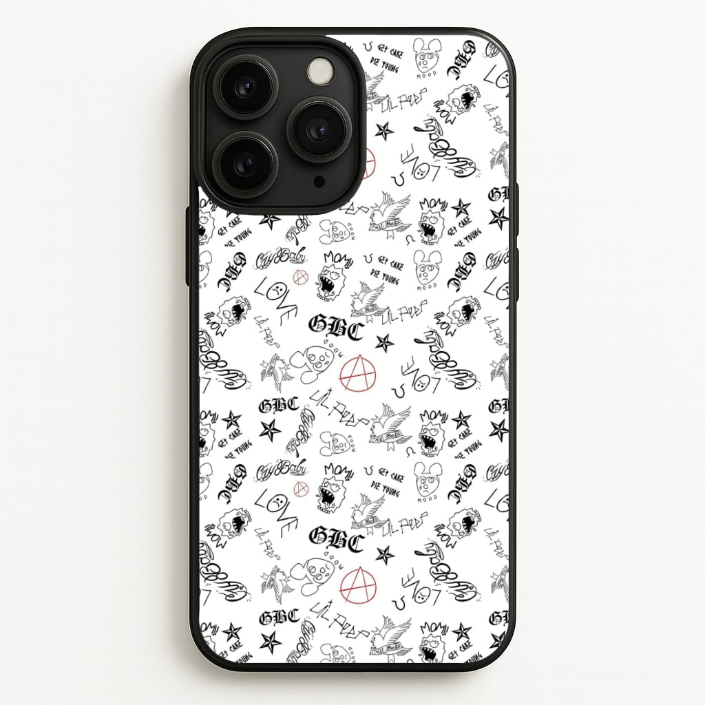Tattoos - Peep - Lil Peep Phone Case for iPhone 11 Pro