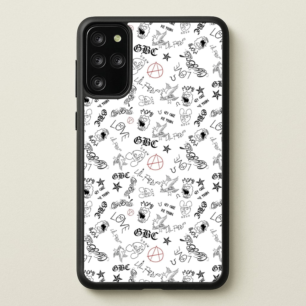 Tattoos - Peep - Lil Peep Phone Case for Galaxy S20 Plus