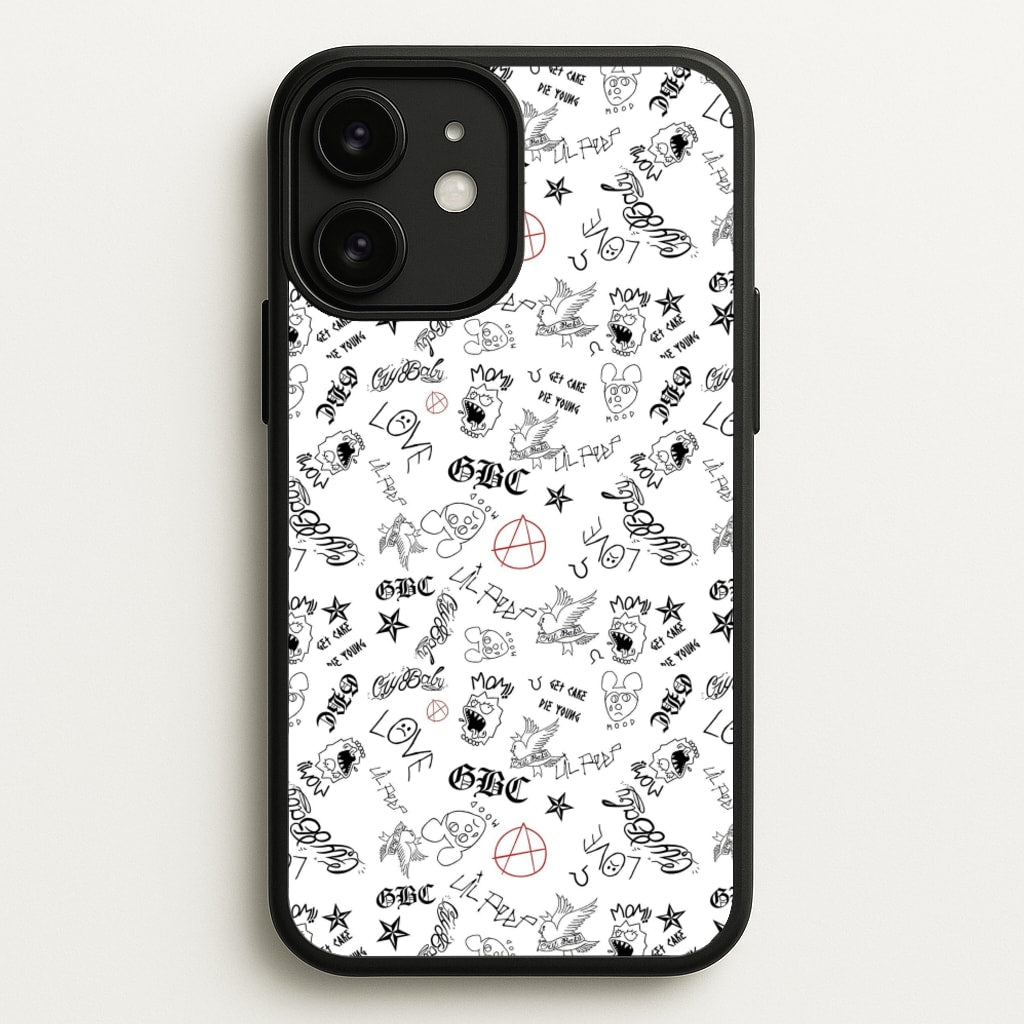 Tattoos - Peep - Lil Peep Phone Case for iPhone 11