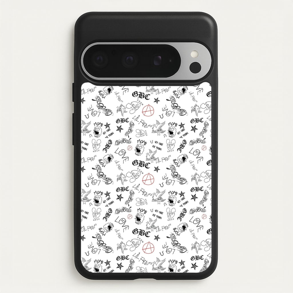 Tattoos - Peep - Lil Peep Phone Case for Google Pixel 9 Pro XL