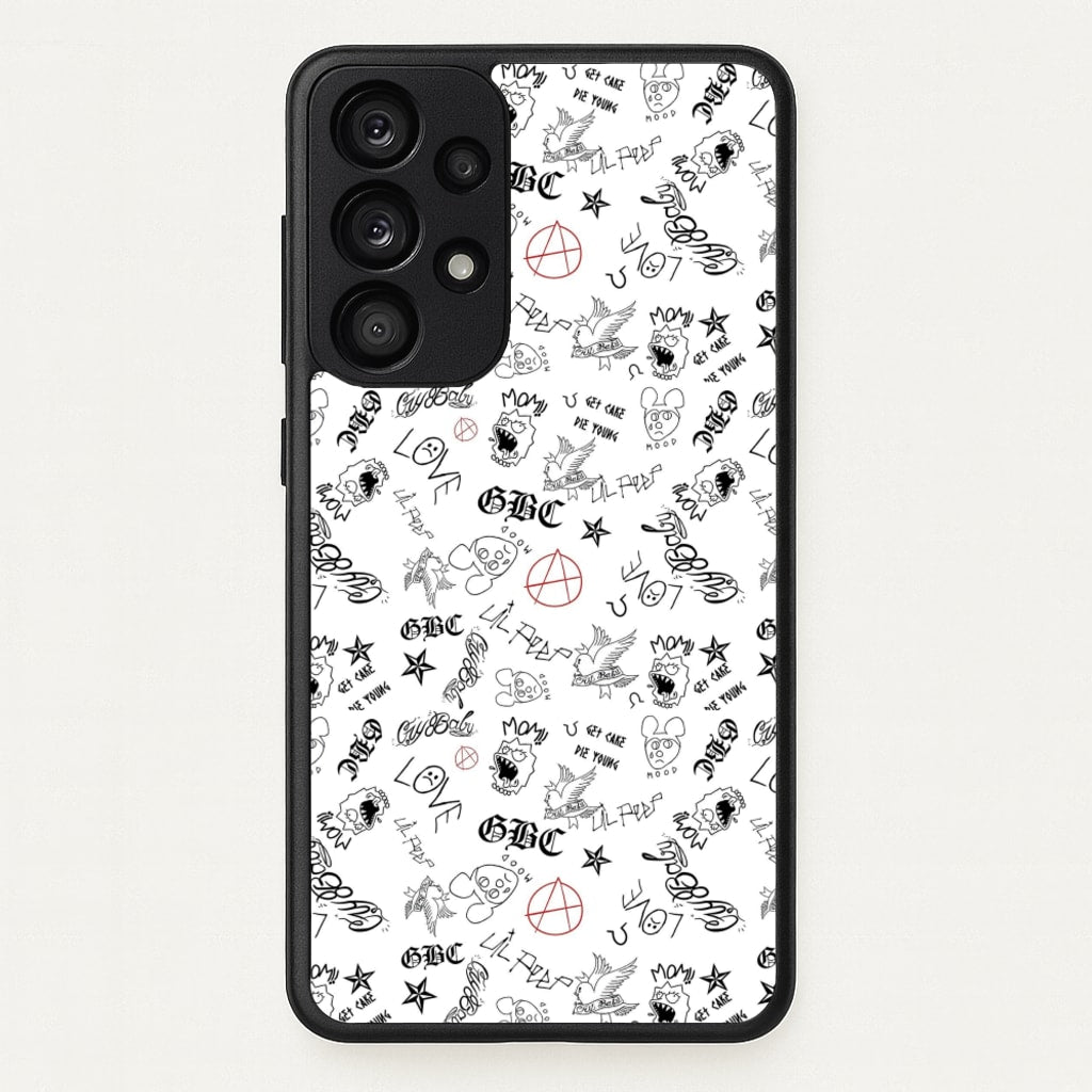 Tattoos - Peep - Lil Peep Phone Case for Galaxy A33