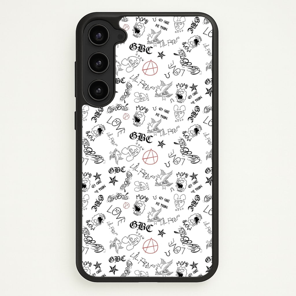 Tattoos - Peep - Lil Peep Phone Case for Galaxy S23 Plus